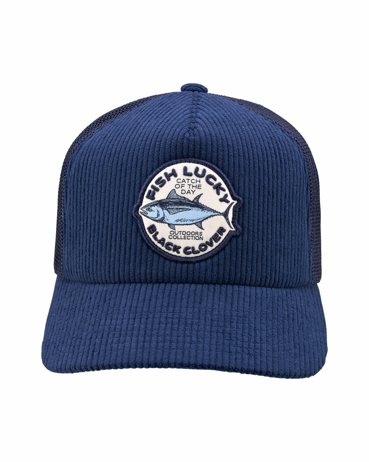 Adjustable Navy Blue Mesh Hat for Golf and Fishing