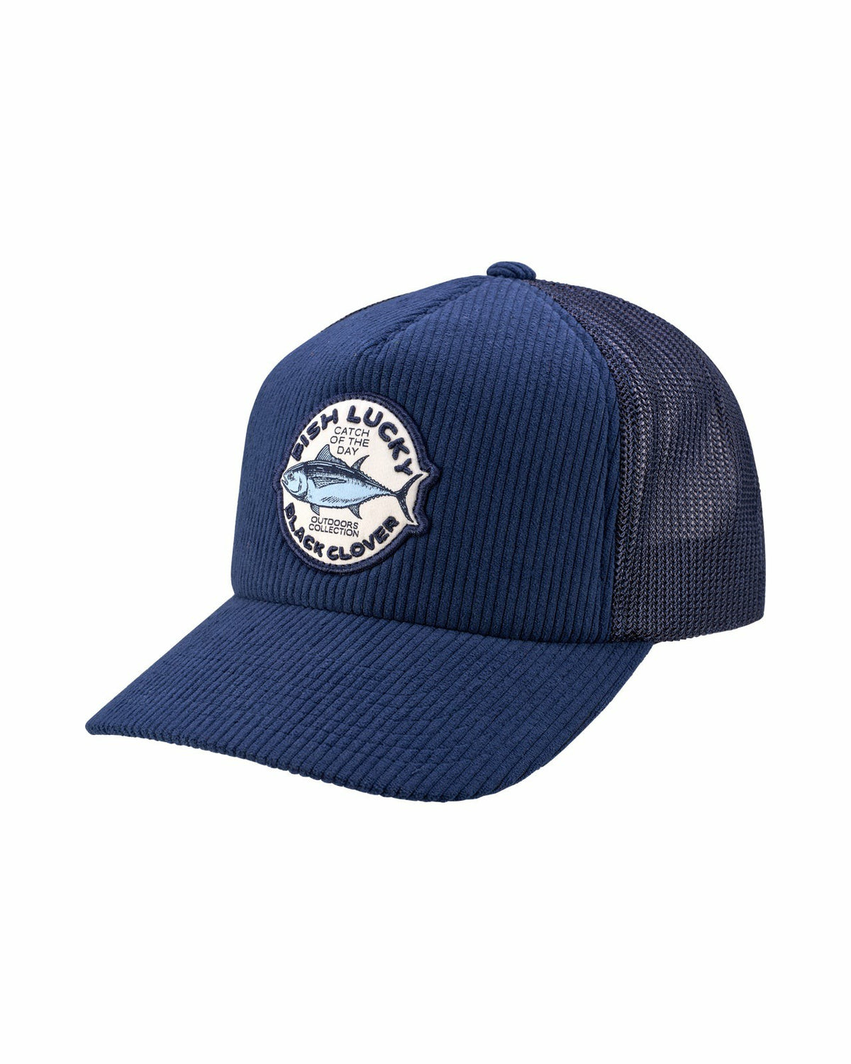 Adjustable Navy Blue Mesh Hat for Golf and Fishing