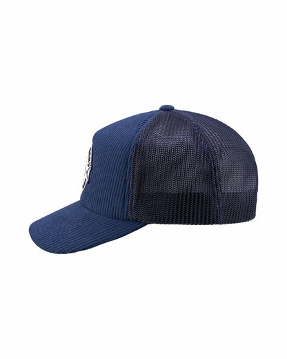 Adjustable Navy Blue Mesh Hat for Golf and Fishing