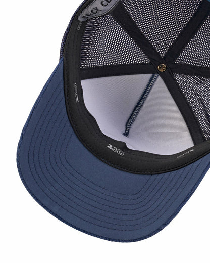 Adjustable Navy Blue Mesh Hat for Golf and Fishing