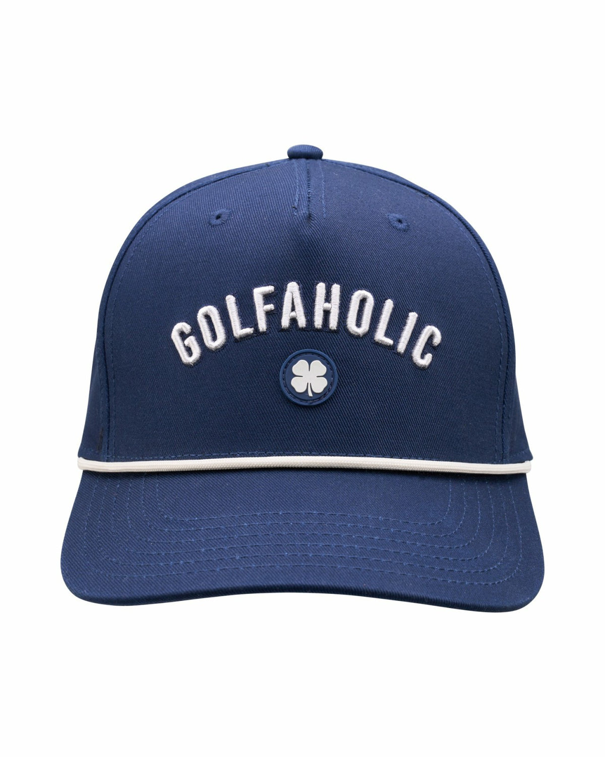 Vintage Blue Golf Snapback Hat with White Clover
