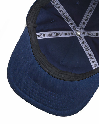 Vintage Blue Golf Snapback Hat with White Clover