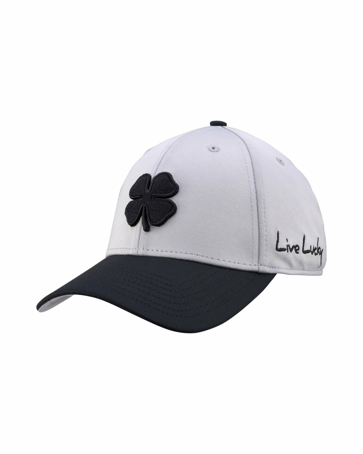 Silver and Black Premium Clover Hat for Golf and Lifestyle