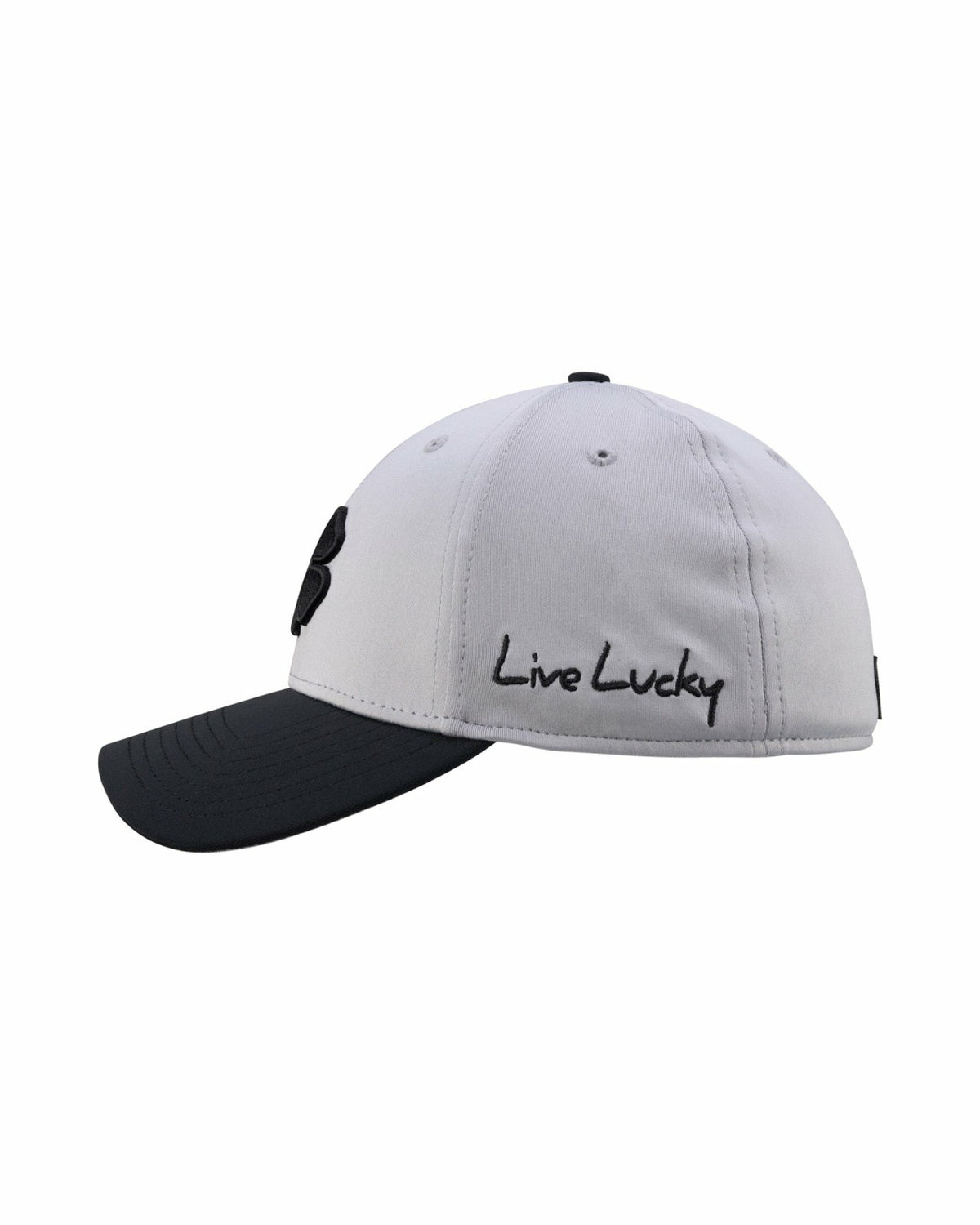 Silver and Black Premium Clover Hat for Golf and Lifestyle