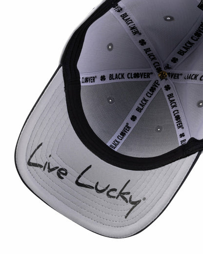 Silver and Black Premium Clover Hat for Golf and Lifestyle