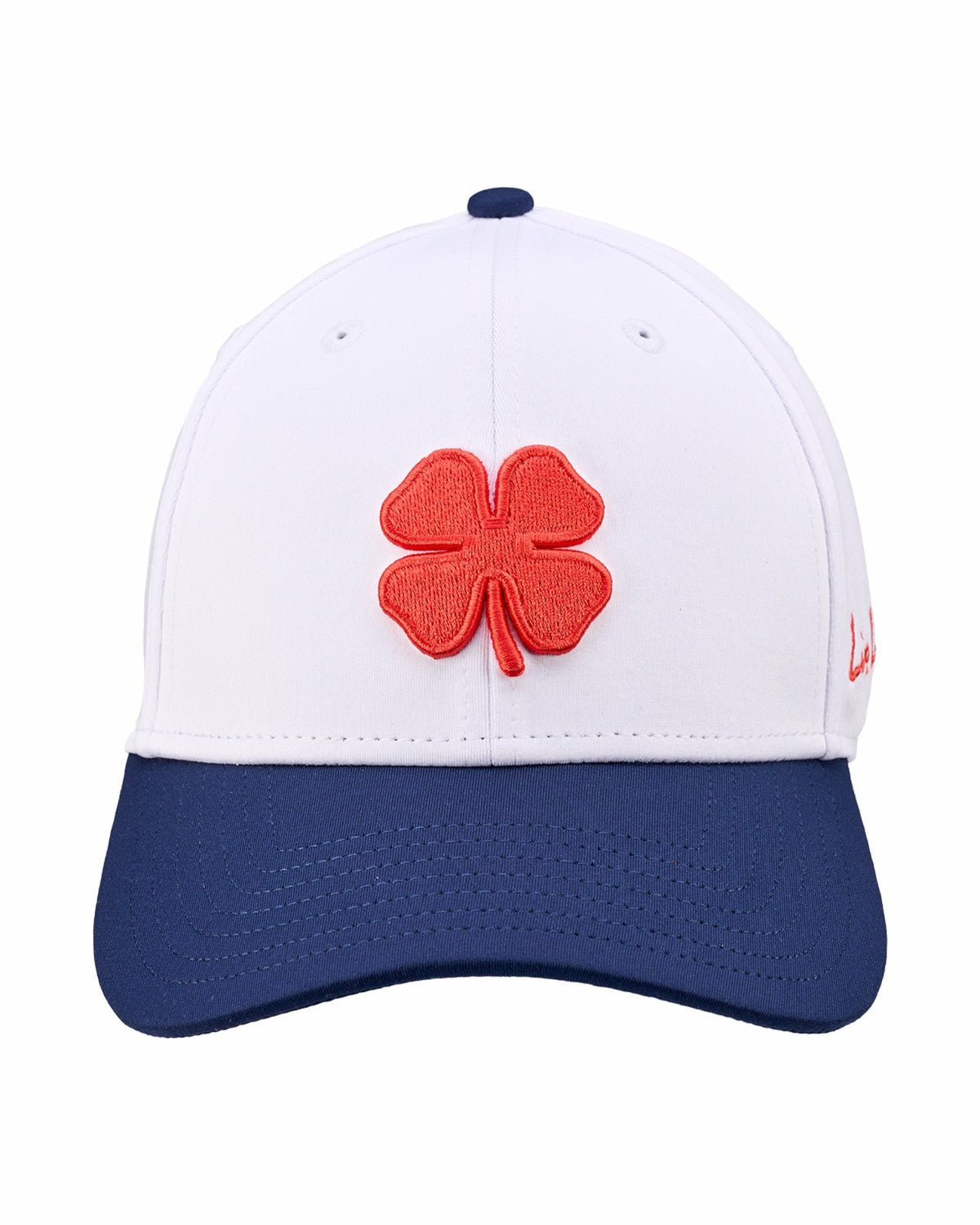 White and Navy Blue Premium Clover Hat For Golf and Lifestyle