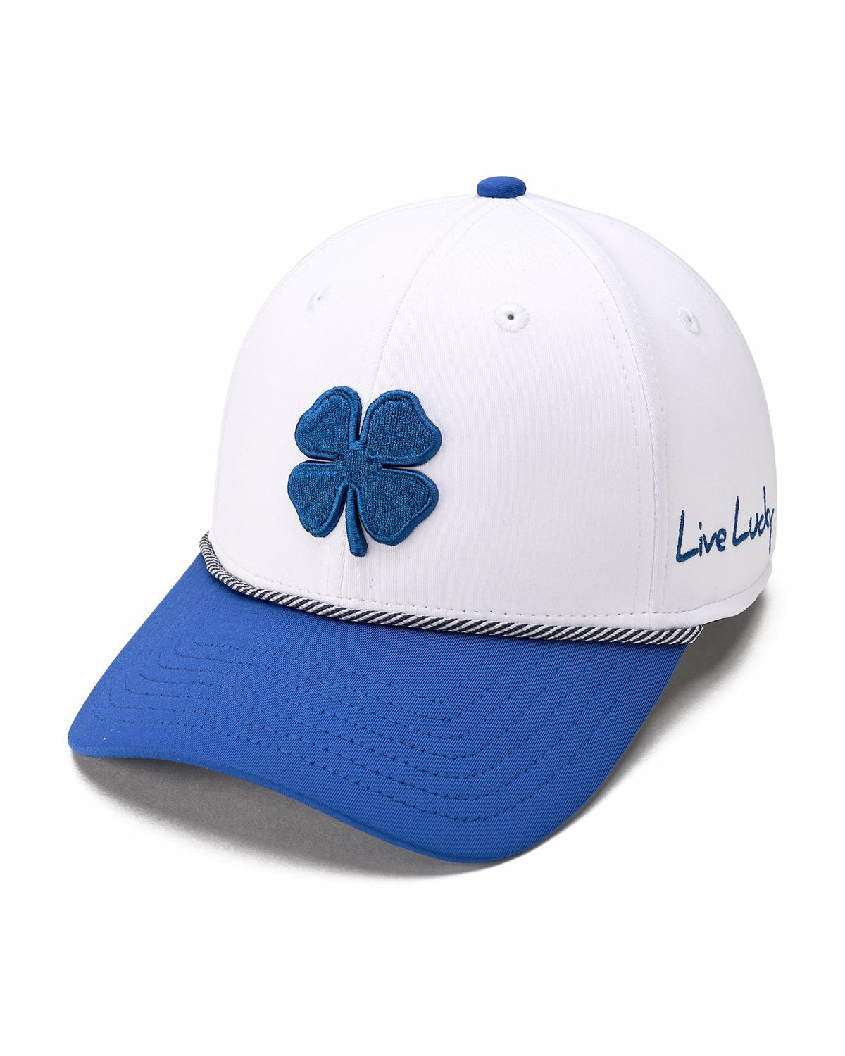 Blue and White Premium Clover Hat for Golf and Lifestyle