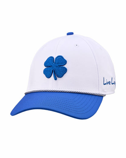 Blue and White Premium Clover Hat for Golf and Lifestyle