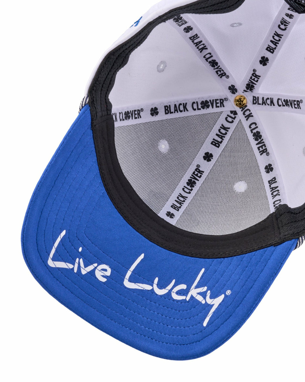 Blue and White Premium Clover Hat for Golf and Lifestyle
