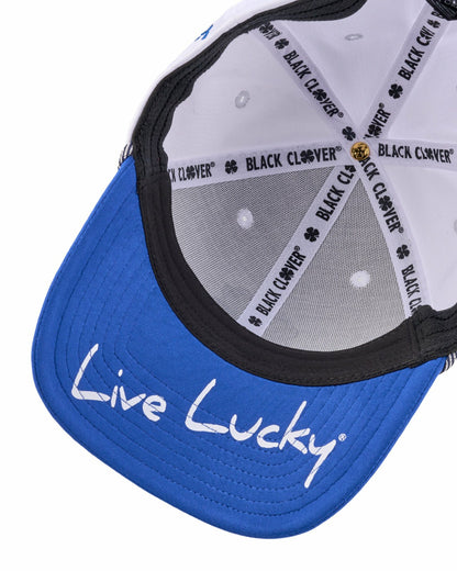 Blue and White Premium Clover Hat for Golf and Lifestyle