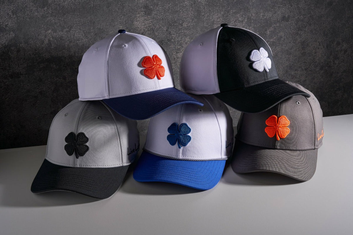 Blue and White Premium Clover Hat for Golf and Lifestyle