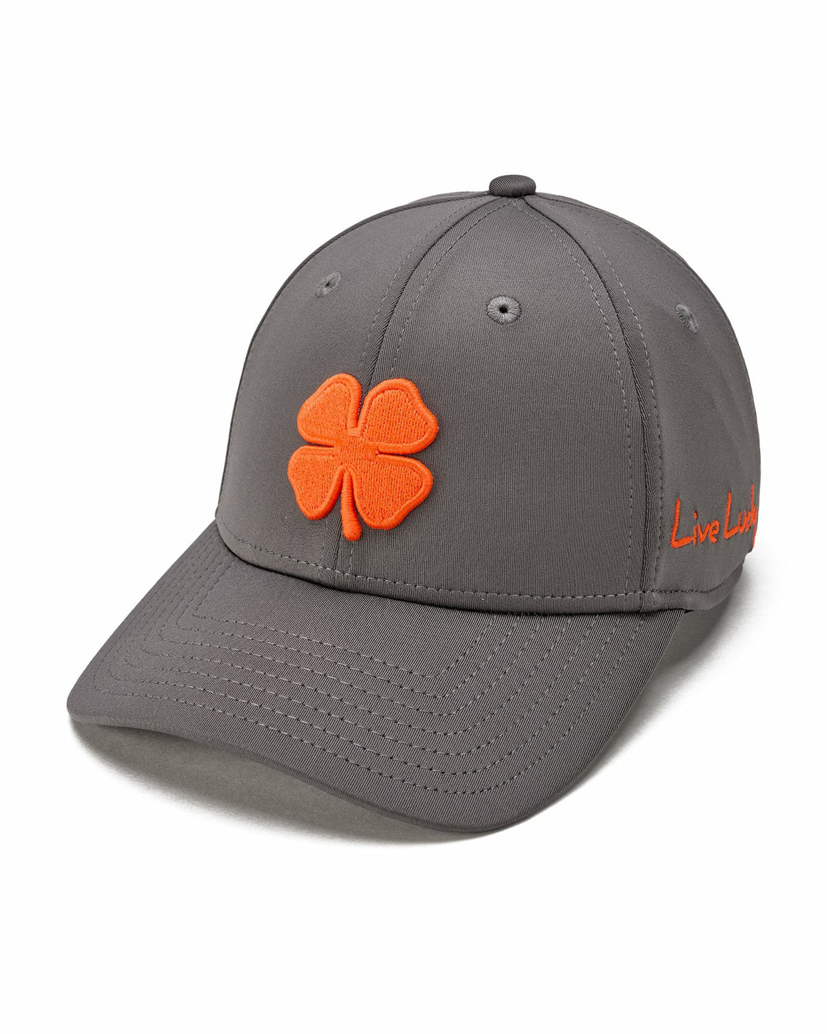 Dark Grey and Orange Premium Clover Hat for Golf and Lifestyle