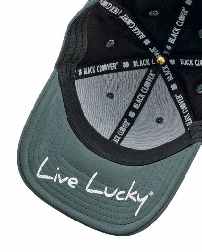 Charcoal and White Premium Clover Hat for Golf and Lifestyle