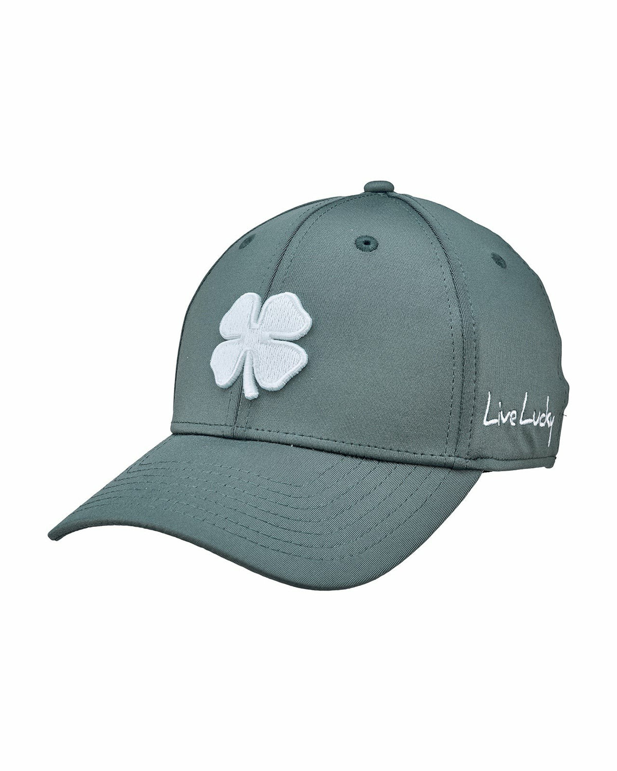 Charcoal and White Premium Clover Hat for Golf and Lifestyle