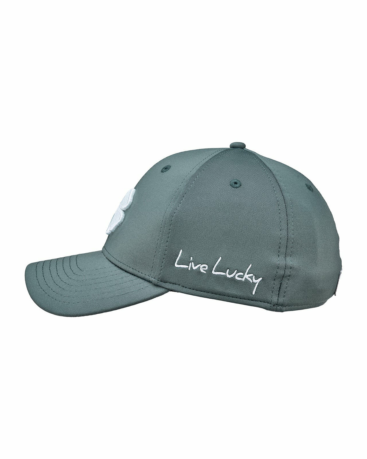 Charcoal and White Premium Clover Hat for Golf and Lifestyle