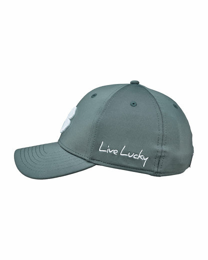 Charcoal and White Premium Clover Hat for Golf and Lifestyle