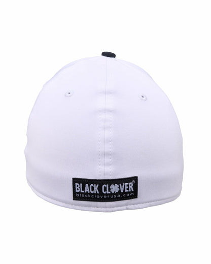 White and Black Premium Clover Hat For Golf and Lifestyle