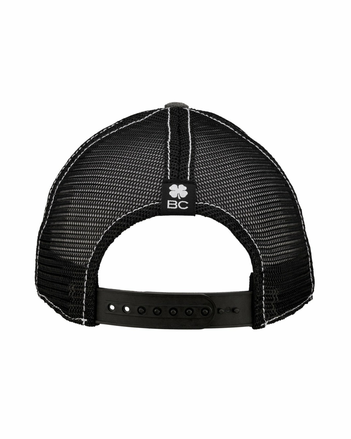 Vintage Two-Tone Black Golf Hat with Black Mesh