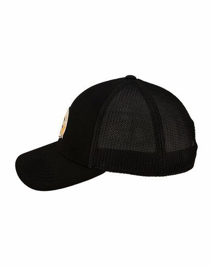 Trendy Unisex Black Snapback with Luck Patch for Golf and Lifestyle