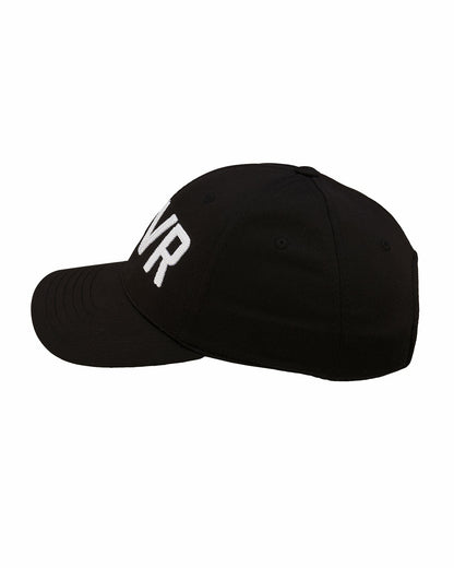 Kids' Adjustable Black Hat with White Text