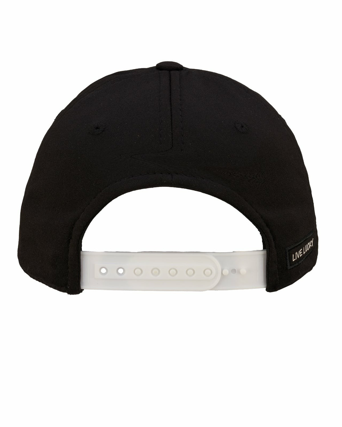 Kids' Adjustable Black Hat with White Text