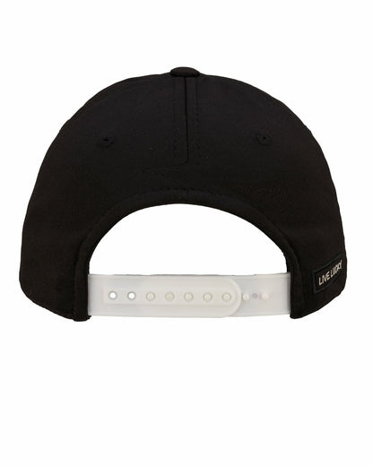 Kids' Adjustable Black Hat with White Text