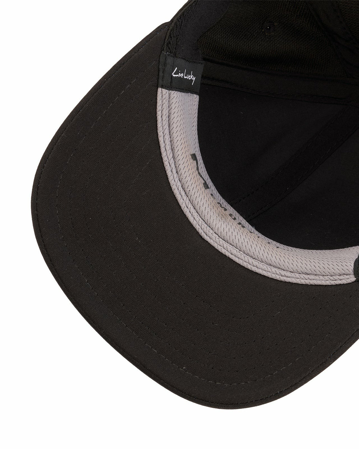Kids' Adjustable Black Hat with White Text