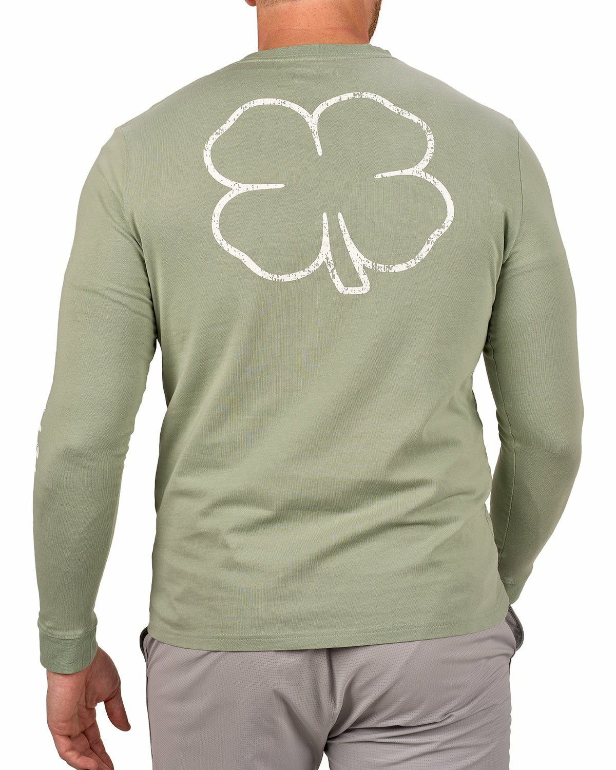 Retro Long-Sleeved Sage Graphic T-Shirt