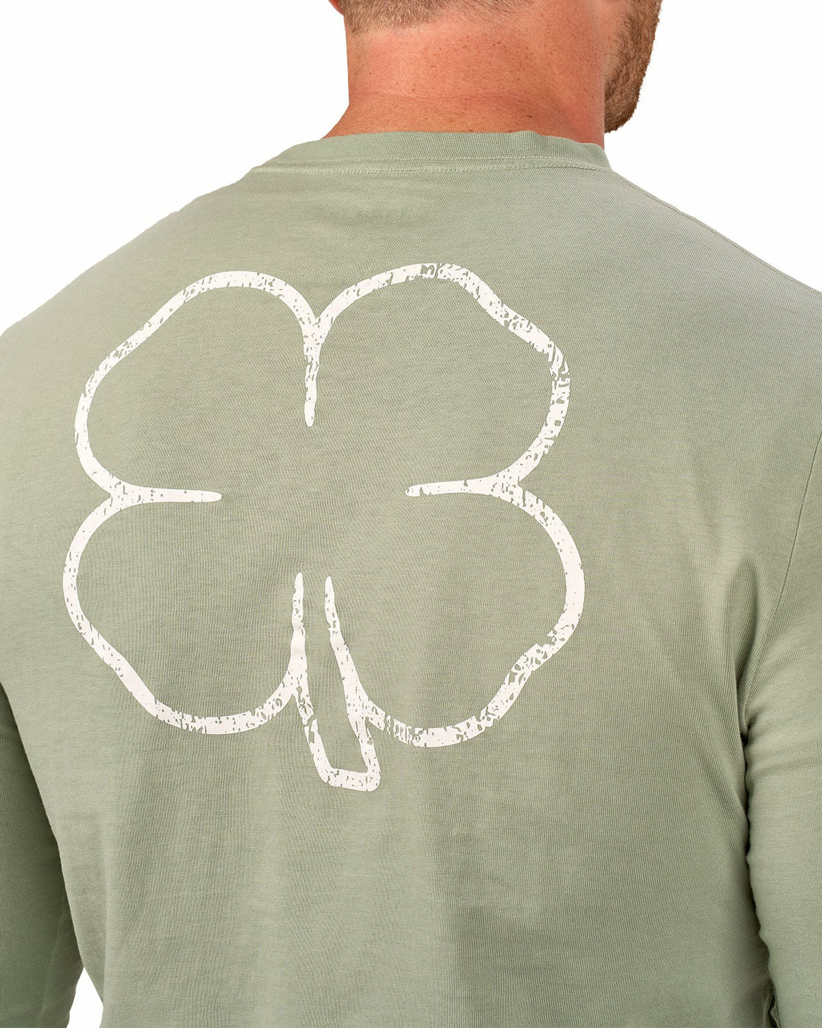 Retro Long-Sleeved Sage Graphic T-Shirt