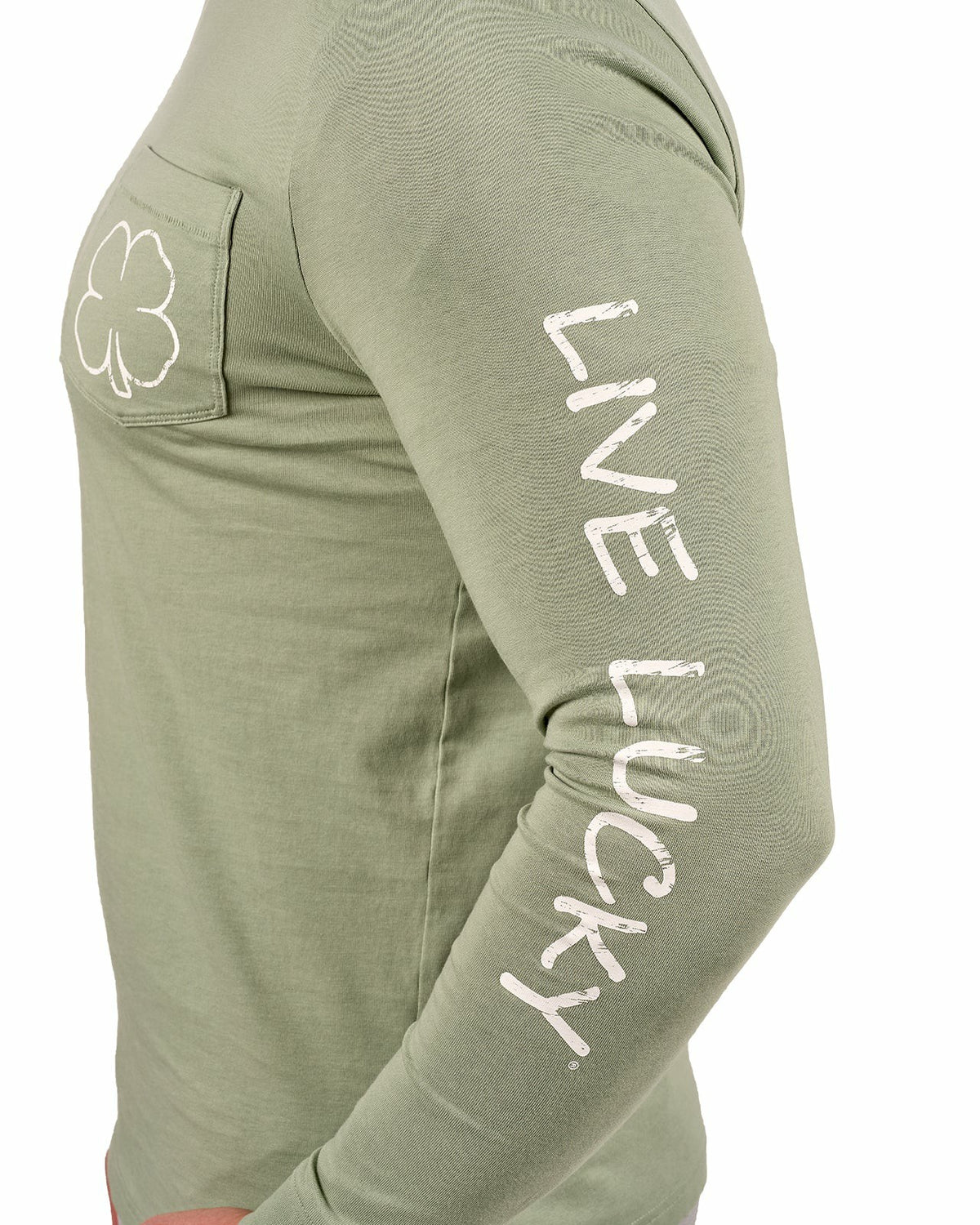Retro Long-Sleeved Sage Graphic T-Shirt