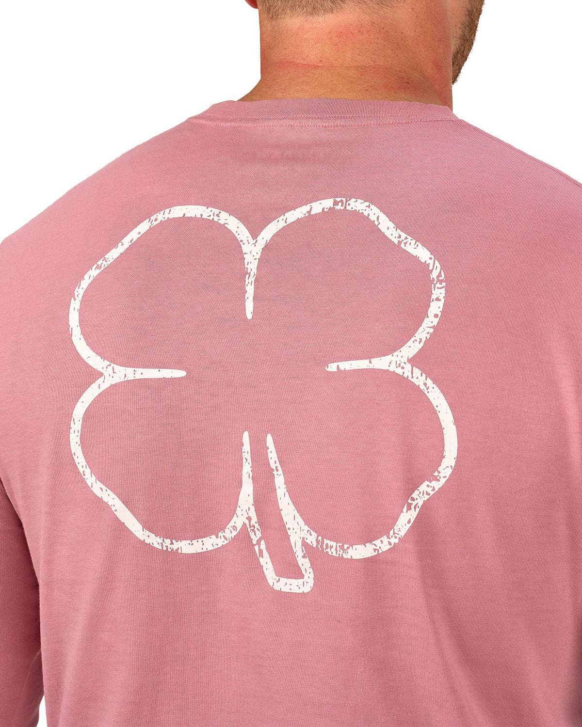 Retro Long-Sleeved Pastel Pink Graphic T-Shirt