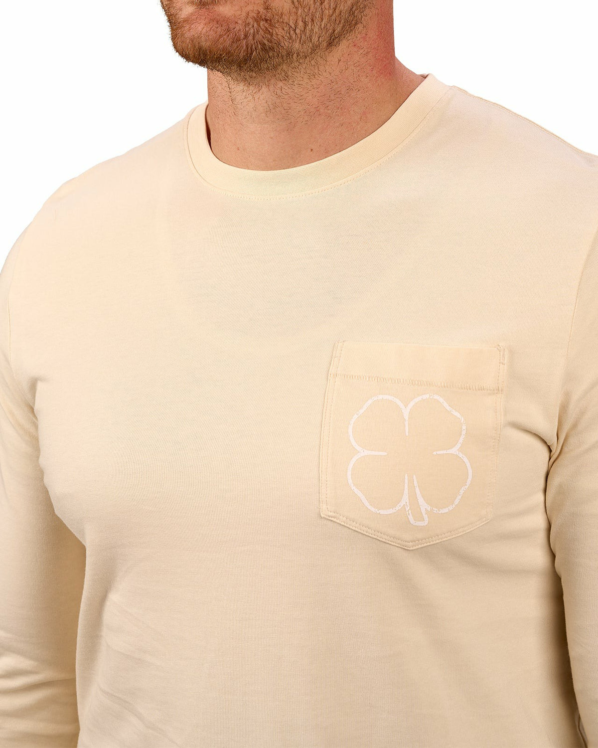Retro Long-Sleeved Cream Graphic T-Shirt