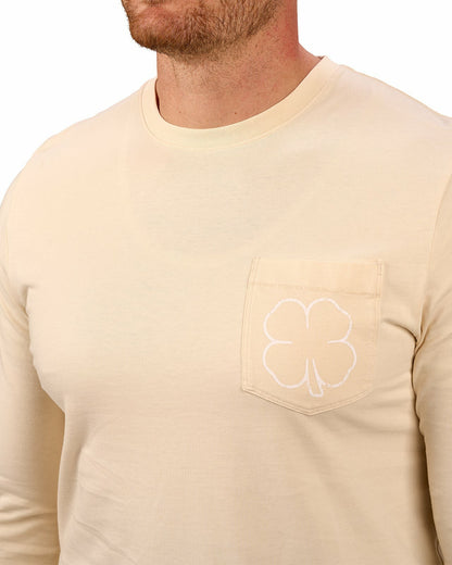 Retro Long-Sleeved Cream Graphic T-Shirt