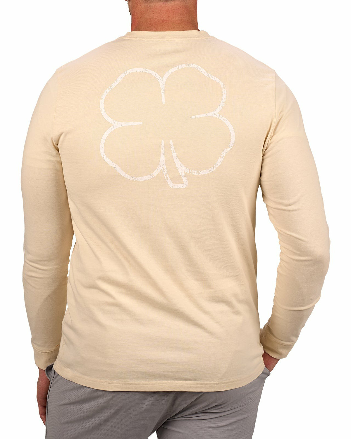 Retro Long-Sleeved Cream Graphic T-Shirt